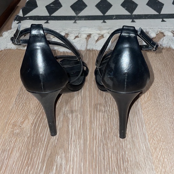 Steve Madden Black Strappy Heels - Picture 4 of 5